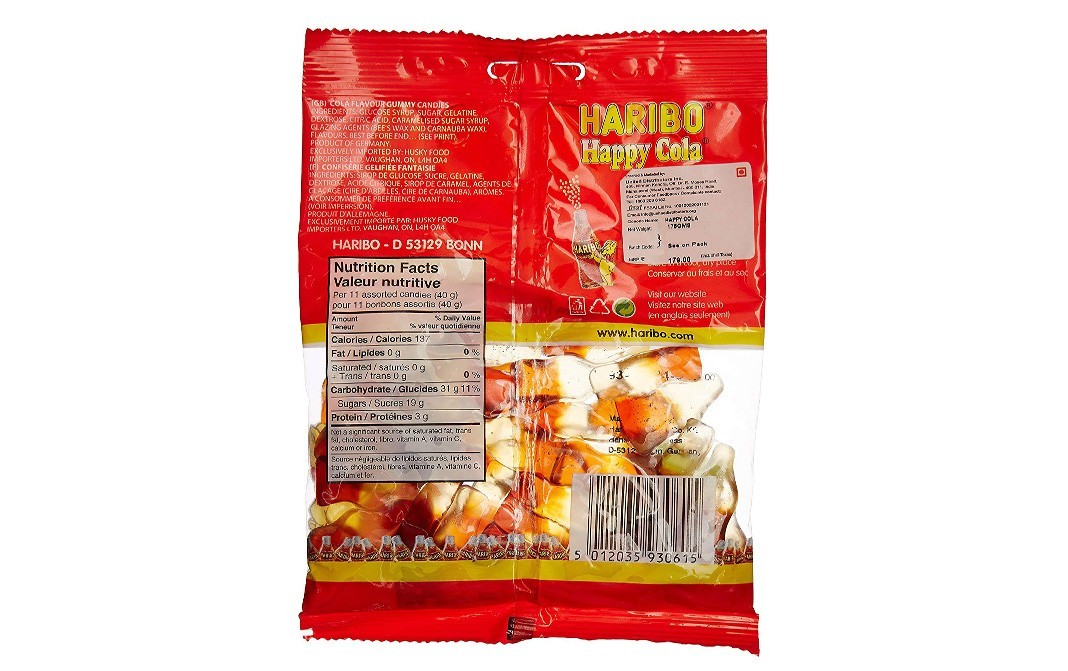 Haribo Happy Cola    Pack  175 grams
